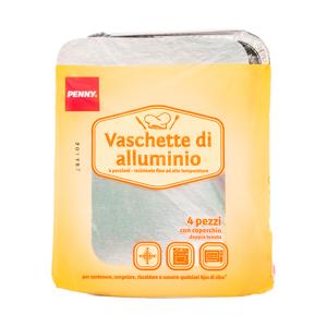 Contenitore con coperchio 4 porzioni, 4 pezzi