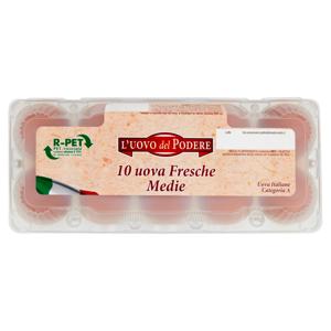 L'Uovo del Podere 10 uova Fresche Medie