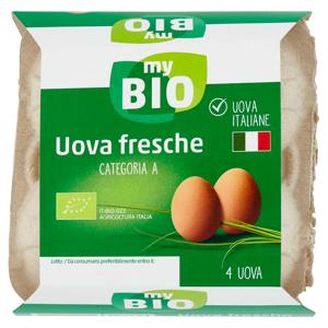 my Bio Uova fresche Categoria A 4 Uova 220 g