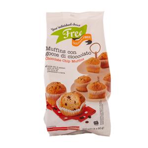 Muffin con gocce di cioccolato senza glutine 200 gr