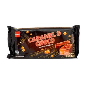 Barrette al cioccolato e caramello 6 x 50 gr