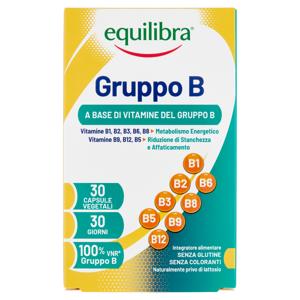 equilibra Gruppo B a Base di Vitamine del Gruppo B 30 Capsule Vegetali 15 g