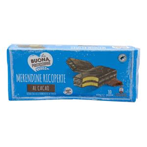 Merenda farcita ricoperta al cacao 350 gr