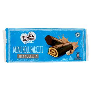 La Buona Pasticceria Mini Roll Farciti alla Nocciola 6 x 37 g