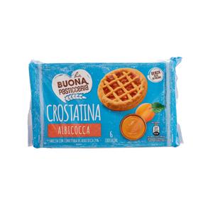 Crostatine all'albicocca 240 gr, 6 pezzi