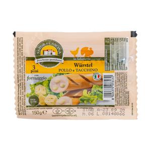 Wurstel al formaggio 150 gr