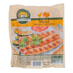 Wurstel di pollo e tacchino 1 kg