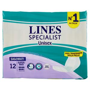 Lines Specialist Unisex Sagomati Super/Maxi 12 pz