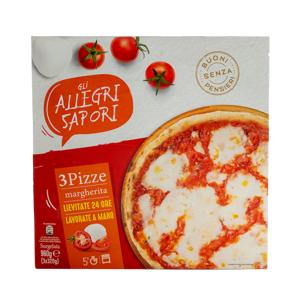 Pizza margherita x3 960 gr