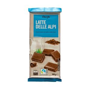 Tavoletta cioccolato al latte 100 gr