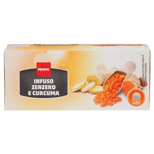 Infusi zenzero/limone, zenzero/curcuma 20 filtri 36 gr-zenzero e curcuma