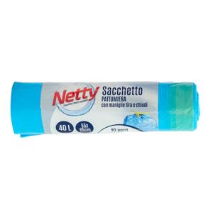 Sacco azzurro netty 55x65 40l 20 pezzi