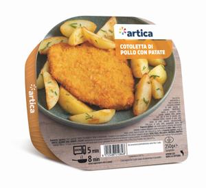 Cotoletta di pollo con patate