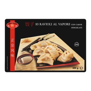 10 Ravioli al vapore con carne - Cartone da 12 pezzi