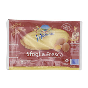 Sfoglia fresca all'uovo per lasagne