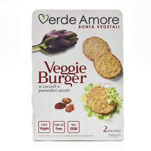 Veggie Burger ai carciofi e pomodori secchi