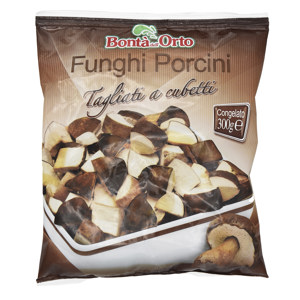 Funghi porcini tagliati a cubetti