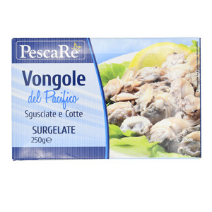 Vongole del pacifico sgusciate e cotte