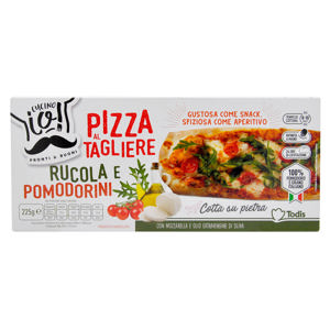 Pizza al tagliere rucola e pomodorini