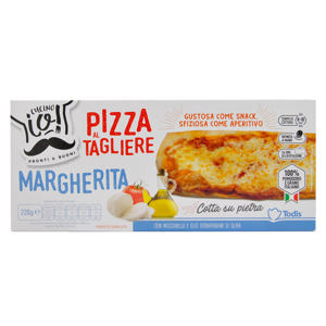 Pizza margherita al tagliere