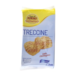 6 Treccine con granella di zucchero