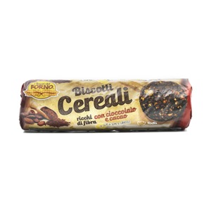 Biscotti cereali con cioccolato e cacao