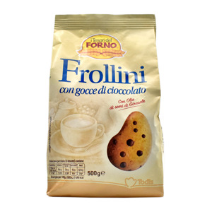 Frollini con gocce di cioccolato