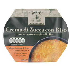 Crema di zucca con riso