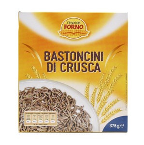 Bastoncini di crusca di frumento tostato