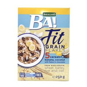 Bafit grain flakes 5 cereali banana e coconut