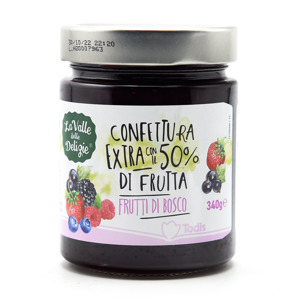 Confettura Extra ai Frutti di Bosco con il 50% di frutta