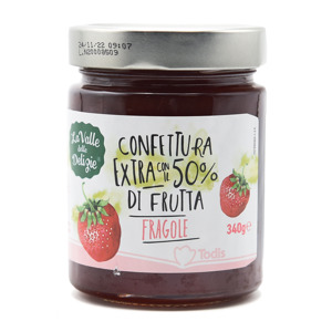 Confettura Extra Fragole con il 50% di frutta