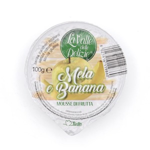 Mousse di mela e banana