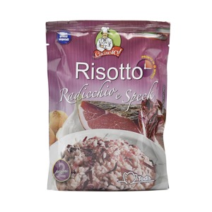 Risotto pronto Radicchio e Speck 2 porzioni