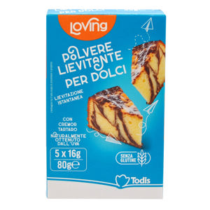 Polvere lievitante per dolci