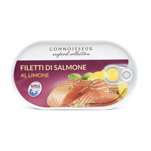 Filetti di salmone olio e limone