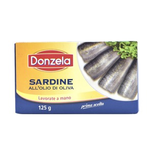 Sardine all'olio di oliva