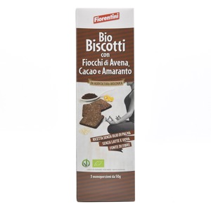 Biscotti con fiocchi di avena, cacao e amaranto